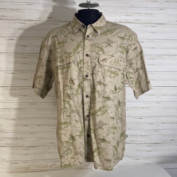 Cabela's Shirts Nwt Cabelas Docksider Bass Shirt Xl Fish Button